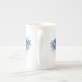 青いバラ ボーンチャイナマグカップ (裏面)