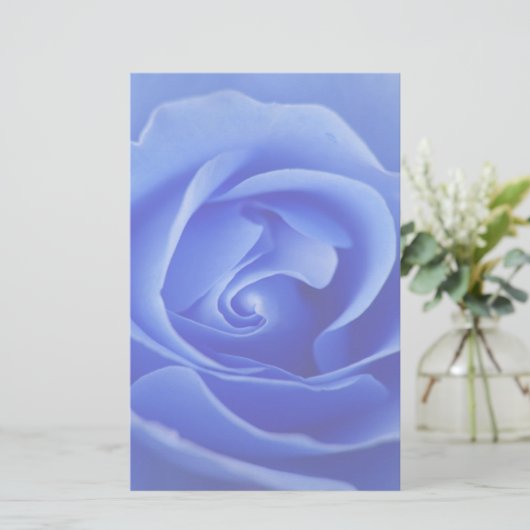 青いバラ 便箋 (スタンド正面)