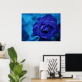 青いバラ(露) ポスター (ホームオフィス)