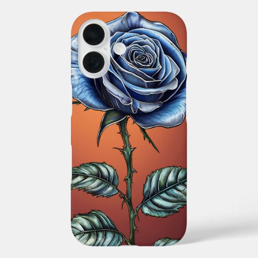 青いバラ Case-Mate iPhoneケース (裏面)