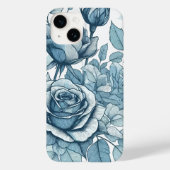 青いバラ Case-Mate iPhoneケース (裏面)
