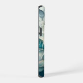 青いバラ iPhone 15ケース (右側面)