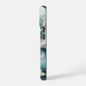 青いバラ iPhone 15ケース (左側面)