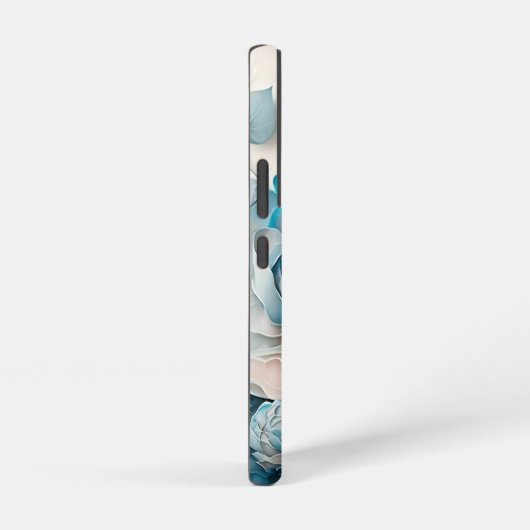 青いバラ SAMSUNG GALAXYケース (右側面)