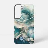 青いバラ SAMSUNG GALAXYケース (裏面)