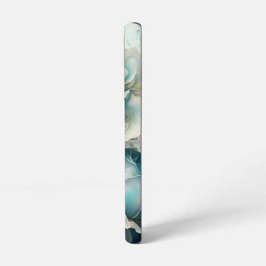青いバラ SAMSUNG GALAXYケース (左側面)