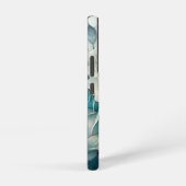 青いバラ SAMSUNG GALAXYケース (右側面)