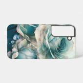 青いバラ SAMSUNG GALAXYケース (裏面横)