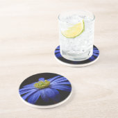 青いバルカン半島のアネモネの花 コースター (側面)