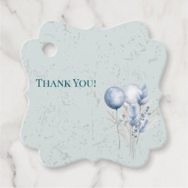 青いバルーンと背パターン(の模様が)ある景 フェイバータグ