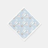 青いバルーンのパターン スタンダードカクテルナプキン (角)