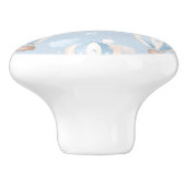 青いバルーンのパターン セラミックノブ (側面)