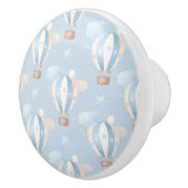 青いバルーンのパターン セラミックノブ (右)