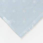 青いバルーンのパターン フリースブランケット (角)