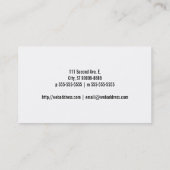 青いバルーンボタン 名刺 (裏面)