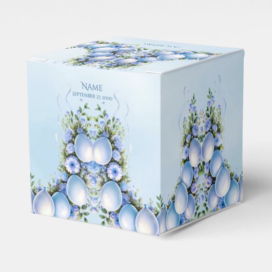 青いバルーン優先ボックス フェイバーボックス (正面サイド)