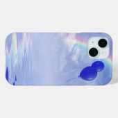 青いバルーン Case-Mate iPhoneケース (裏面 (横))