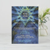 青いバル・ミツヴァ 招待状 (スタンド正面)