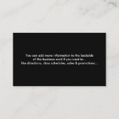 青いバレリーナのダンサー-名刺 名刺 (裏面)