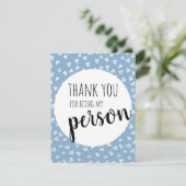 青いバレンタインカード シーズンカード (スタンド正面)