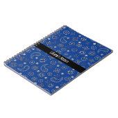 青いバンダナのノート ノートブック (左側)