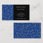 青いバンダナの名刺 名刺 (正面/裏面)