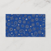 青いバンダナの名刺 名刺 (裏面)