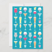 青いバーを満たす招待状 招待状 (裏面)