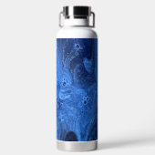 青いバ絵を描ブ ウォーターボトル (背面)