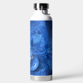 青いバ絵を描ブ ウォーターボトル (左面)