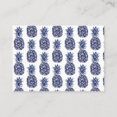 青いパイナップル感謝していン 名刺 (裏面)