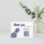 青いパイナップル感謝していン 名刺 (スタンド正面)