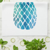 青いパイナップル キッチンタオル (折り畳み)