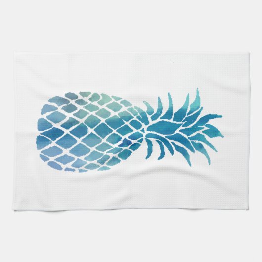 青いパイナップル キッチンタオル (横)