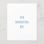 青いパイナップル チラシ (裏面)