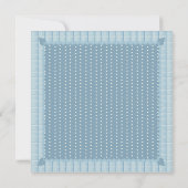 青いパジャマの眠りのパーティの招待状 招待状 (裏面)