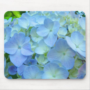 青いパステル調のアジサイによっては花mousepadsが開花します マウスパッド