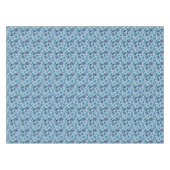 青いパターンの航海のな陰 テーブルクロス (正面(横))