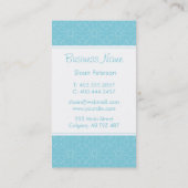 青いパターン名刺 名刺 (裏面)