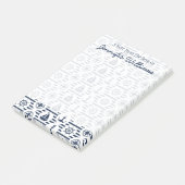 青いパターン|で海上あなたの名前を加えて下さい ポストイット (アングル)