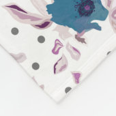 青いパッチワーク人気がある,パッチワーク,フォーク,素朴, フリースブランケット (角)