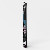 青いパッチワーク人気がある，パッチワーク，フォーク，素朴， Case-Mate iPhoneケース (裏面/左)