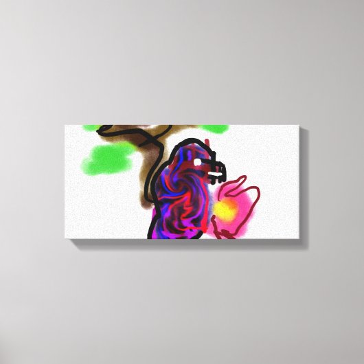 青いパラット キャンバスプリント (正面)