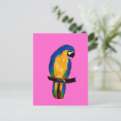 青いパラロット ポストカード (スタンド正面)