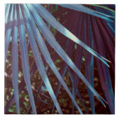 青いパルメットの夢 タイル (正面)