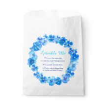 青いパンジーの結婚水色の私の紙吹雪