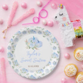 青いパンプキンの花のスイート16 ペーパープレート (パーティー)