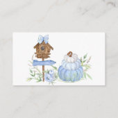 青いパンプキンパッチおむつくじ エンクロージャーカード (裏面)