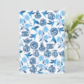 青いパーソナライズされたハミングバーズノテカーズ (スタンド正面)