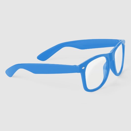 青いパーソナライズされたレ澄んン サングラス (右)